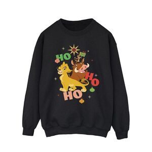 The Lion King Mens Ho Ho Ho Sweatshirt / Black